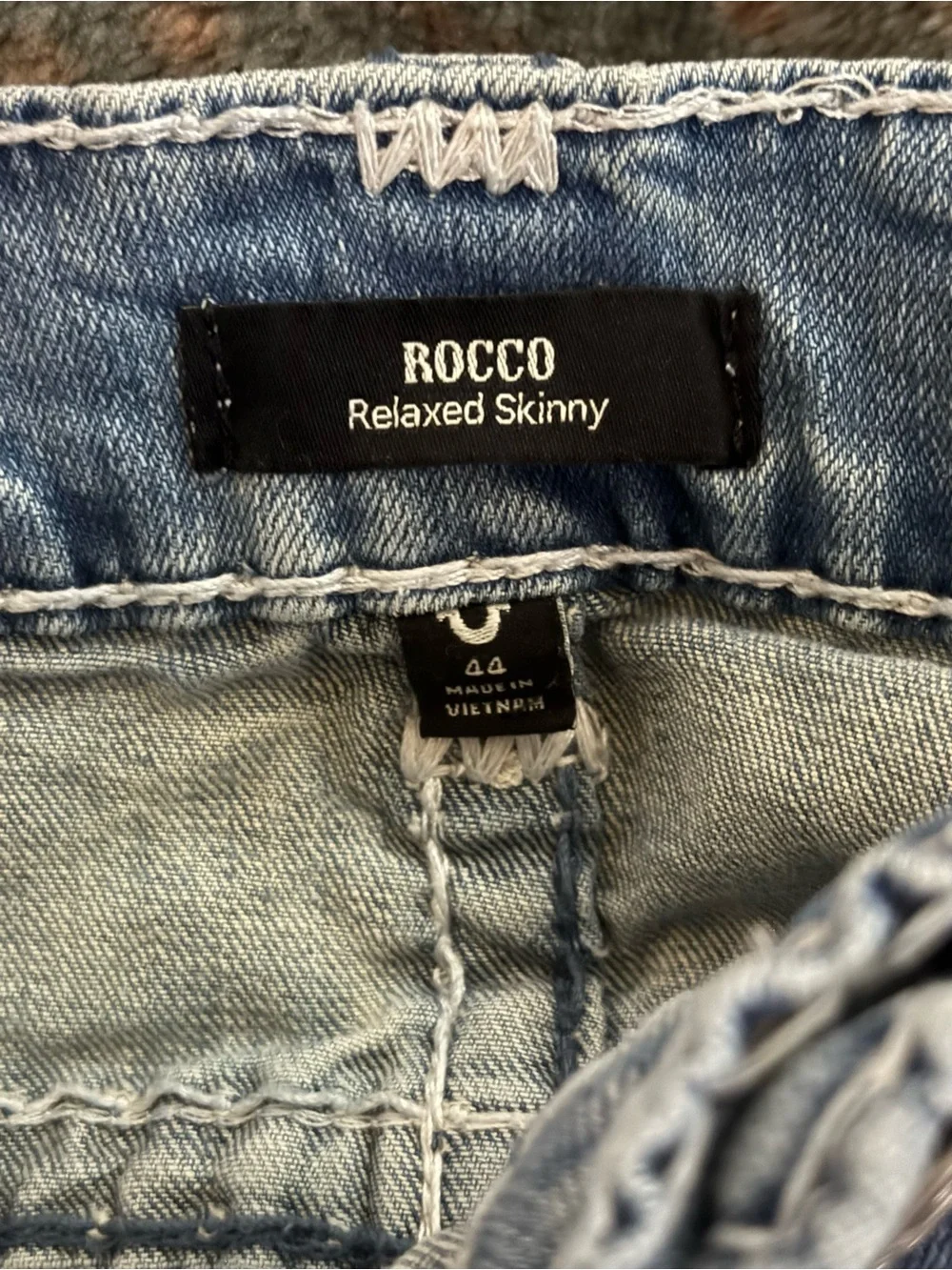True Religion Men's Rocco Skinny No Flap size 44